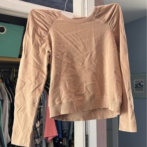 Women's Peach Long-Sleeve Pullover Sweater